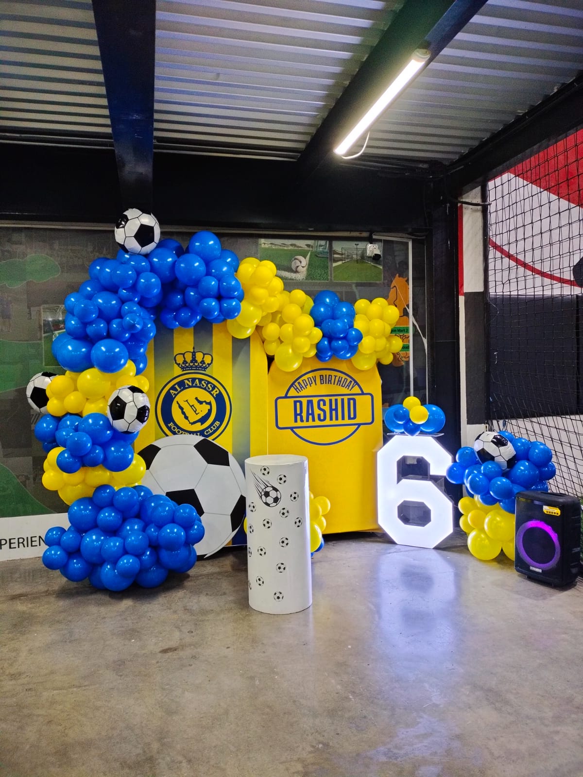 Football themed birthday party package in Dubai