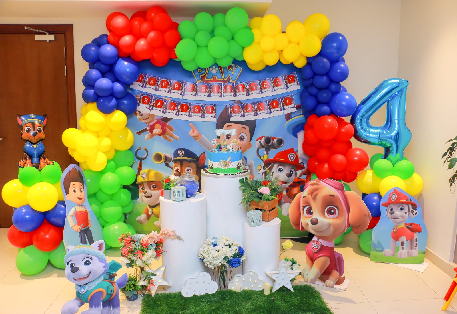 Paw Patrol party decoration in Dubai
